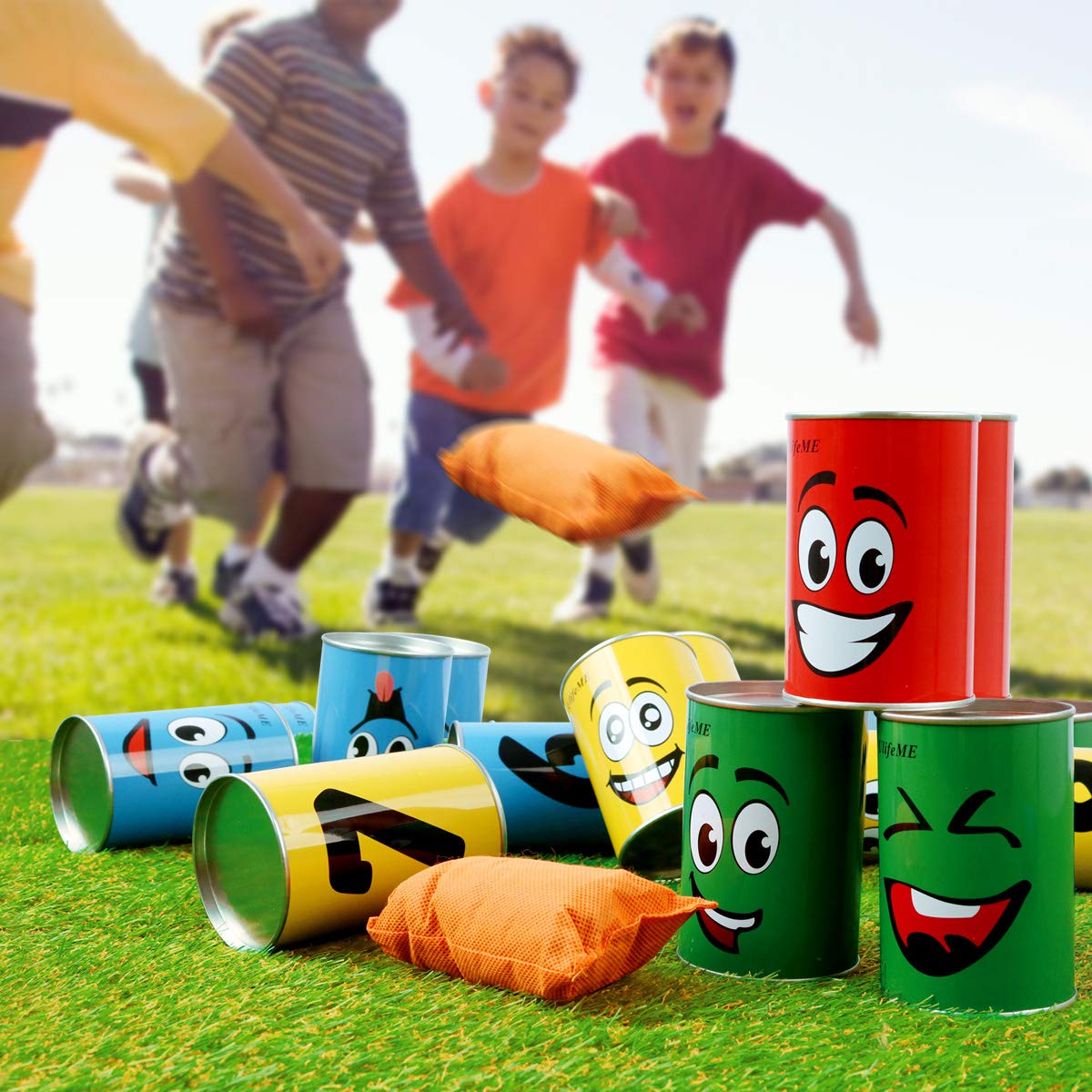 Kit jeux de plein-air - Course aux oeufs + chamboule tout - Kids loisirs